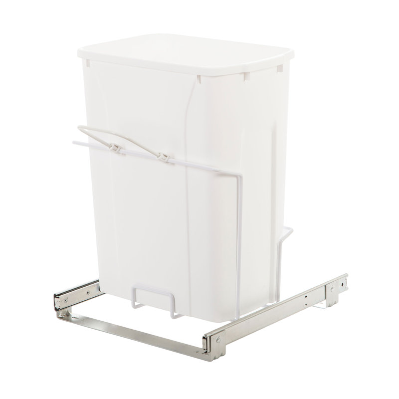 Knape&Vogt Plastic 5 Gallon Pull Out/Under Counter Trash Can Wayfair.ca